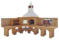 Ref. 330 - 296 cm and 372 cm x 69 cm x 304 cm, LxWxH | Grill 60 cm x 40 cm, LxW | 2800 kg